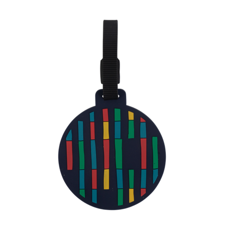 Bag Tag Spencil Bright Stripes