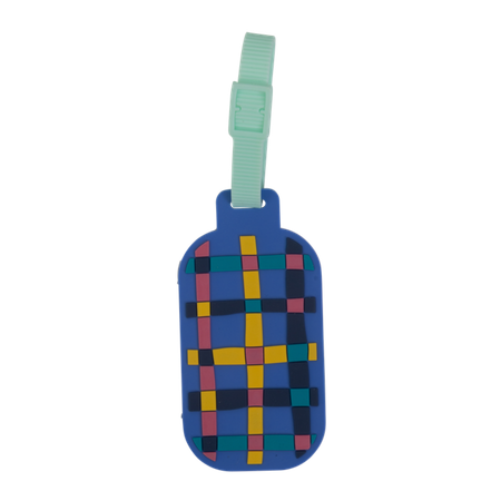 Bag Tag Spencil Pastel Plaid