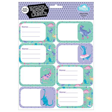 Book Labels Spencil Roar-some