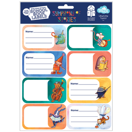 Book Labels Spencil Symphony of Stories