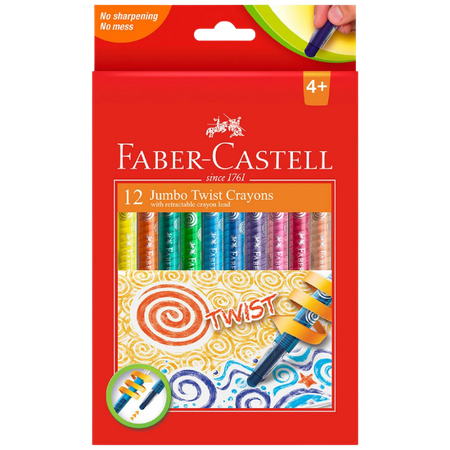 Crayons Faber Jumbo Twist Pack 12