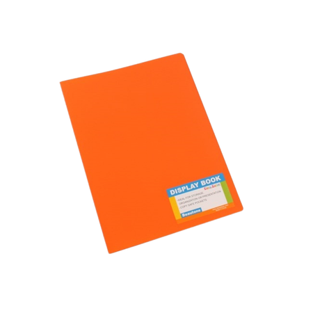 Display Book Bantex A4 Fixed Pockets 20P Orange