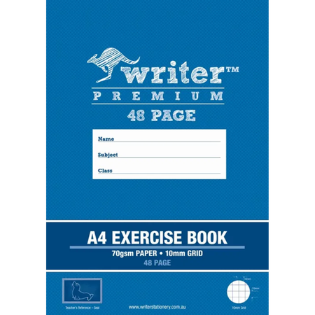 Grid Book Writer Premium A4 70gsm 10mm 48pg Seal