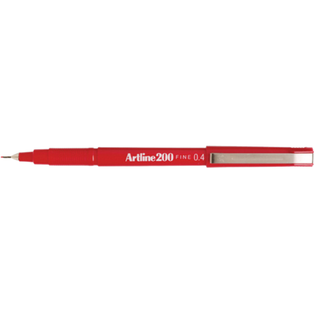 Marker Permanent Artline 200 Fine 0.4mm Red