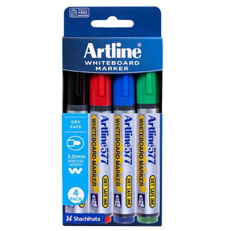 Marker Whiteboard Artline 577 2mm Bullet Wallet 4