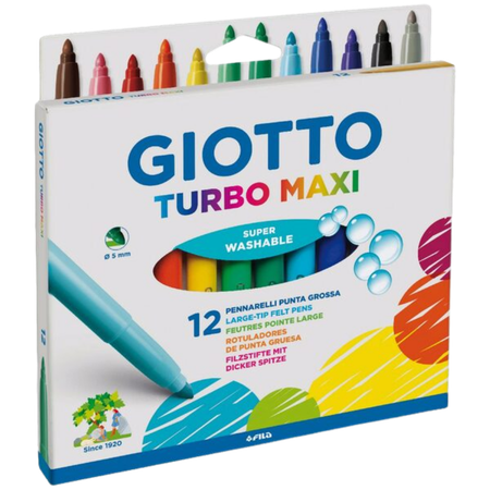 Markers Giotto Turbo Maxi Box 12