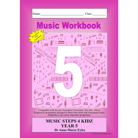 Music Steps 4 Kidz Music Workbook 5 (V9 Revised Edition)