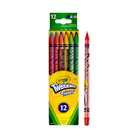 Pencil Coloured Crayola Twistable Pack 12