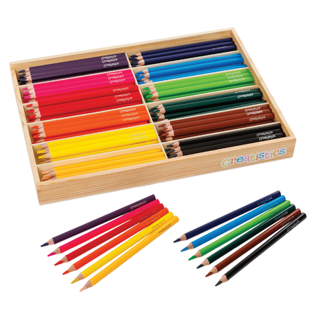 Pencil Coloured Creatistics Jumbo Triangular Coloured Box of 144