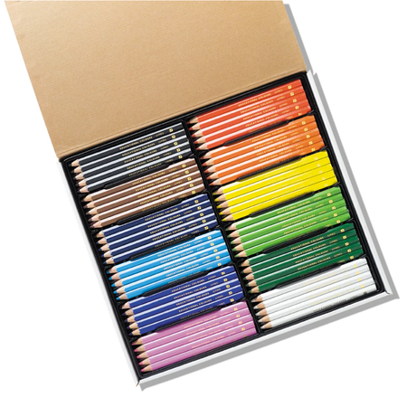 Pencil Coloured EC Jumbo Triangular Washable Colouring Pencils Pack 120