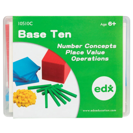 Plastic Base Ten 4 Colour in Container