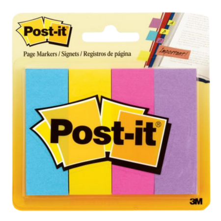 Post-It Notes 3M Page Markers 671-4AU Pack 4