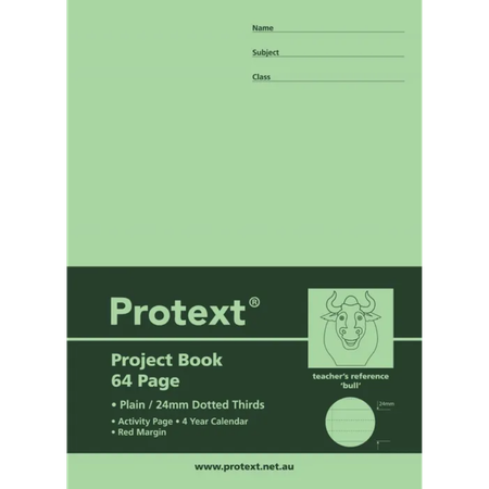 Project Book Protext 330x240mm 24mm Dotted Thirds 64pg Bull