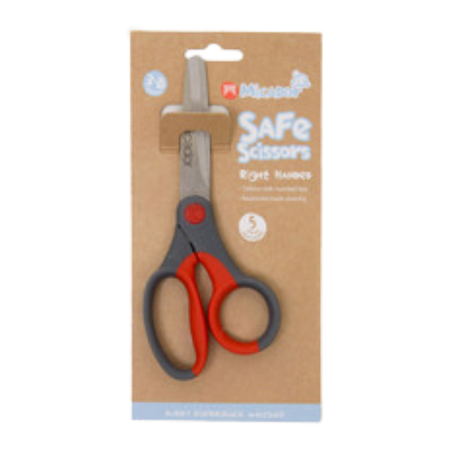 Scissors Micador Safe 130mm Right Handed Red