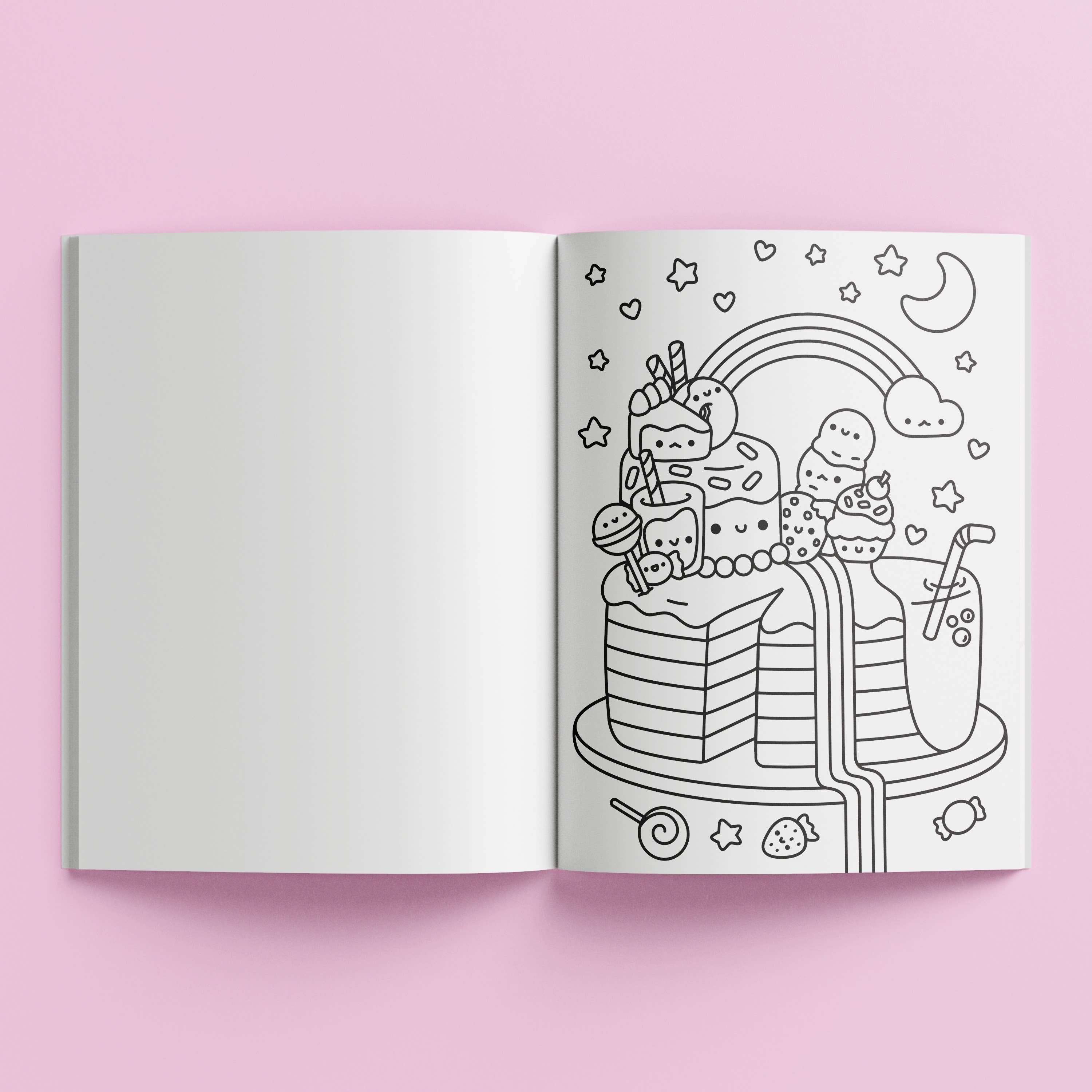 Kaleidoscope Colouring Scented Stickers Totally Kawaii