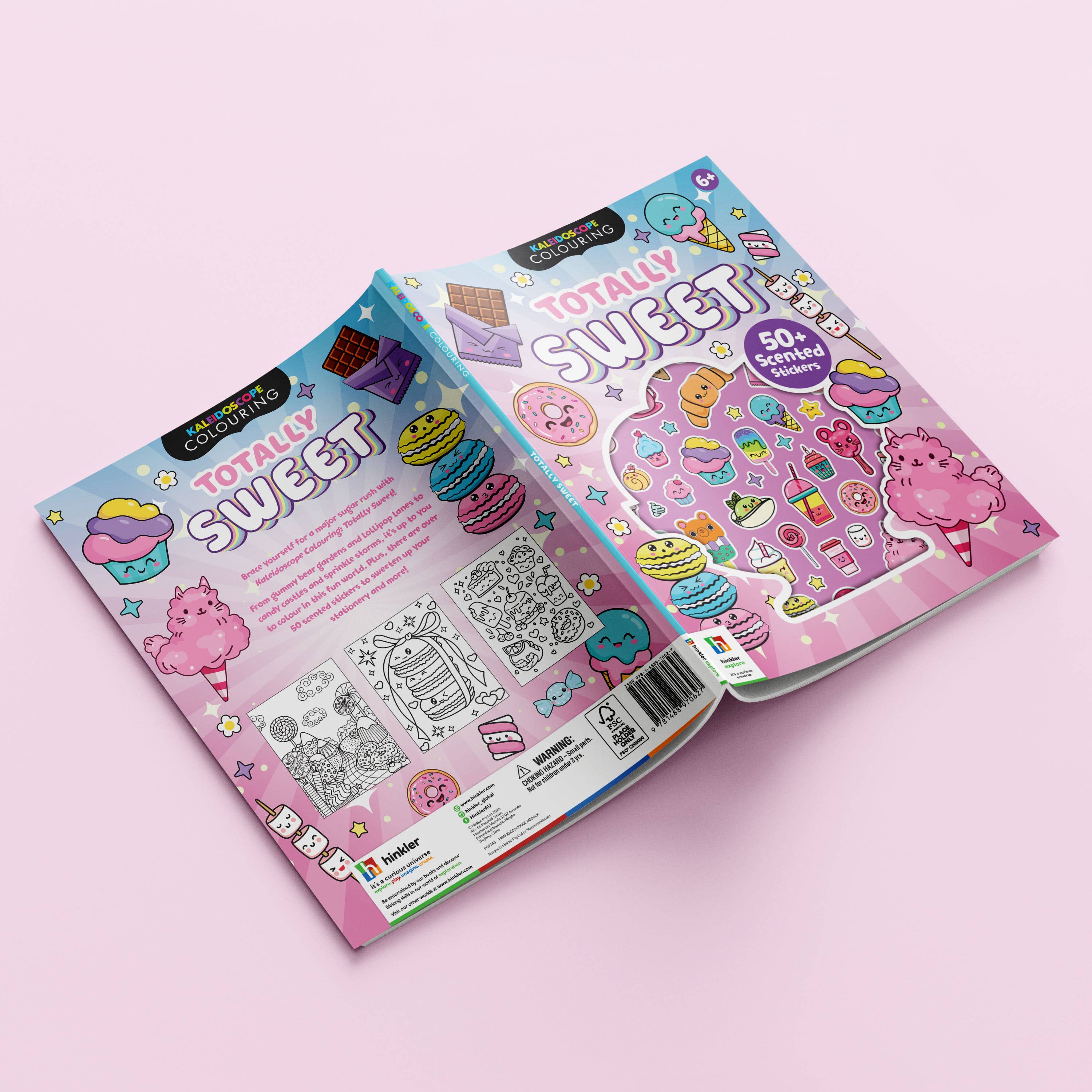Kaleidoscope Colouring Scented Stickers Totally Sweet
