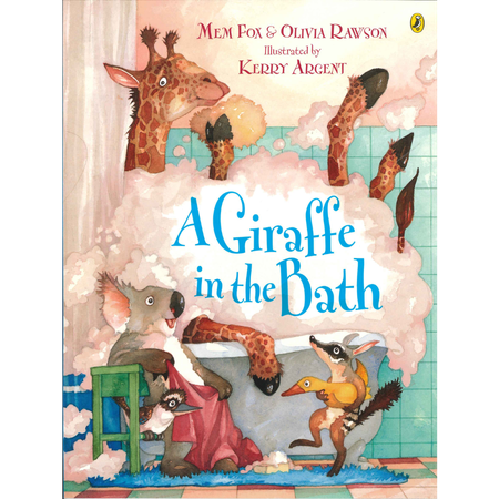 A Giraffe in the Bath