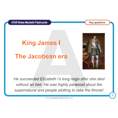 ATAR Notes Macbeth Flashcards