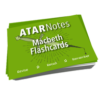 ATAR Notes Macbeth Flashcards