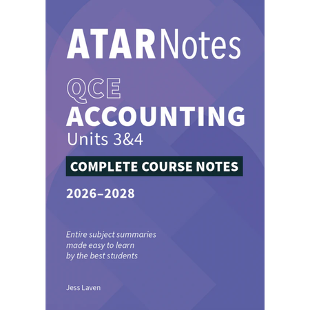 ATAR Notes QCE Accounting 3&4 Notes (2026-2028)
