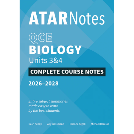 ATAR Notes QCE Biology 3&4 Notes (2026-2028)