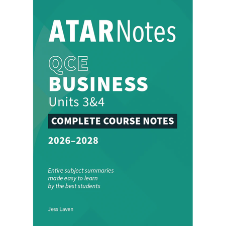 ATAR Notes QCE Business 3&4 Notes (2026-2028)