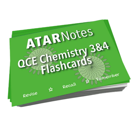 ATAR Notes QCE Chemistry 3&4 Flashcards (New for 2026)