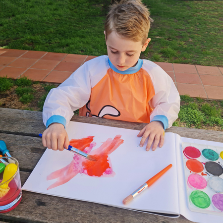 Art Smock Micador Junior Long Sleeve Asstd Colours