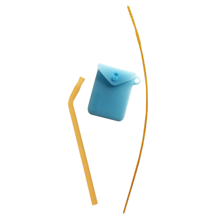 B.Box Silicone Straw Travel Set