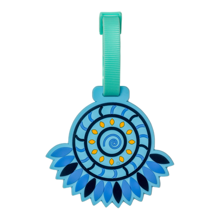Bag Tag Spencil Boho Blue