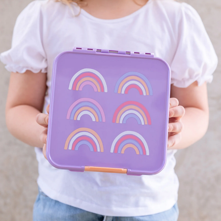 Bento Lunch Box MontiiCo Three Rainbow Roller