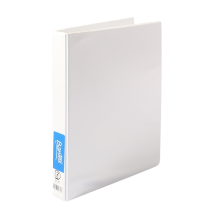 Binder Bantex A4 2D 25mm Insert Cover White