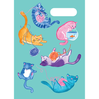 Book Jacket Spencil A4 Crazy Cats Designs