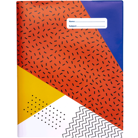 Book Jacket Spencil Exercise Book (9x7) Geo Confetti