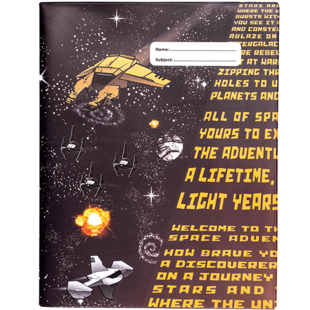 Book Jacket Spencil Exercise Book (9x7) Space Adventure