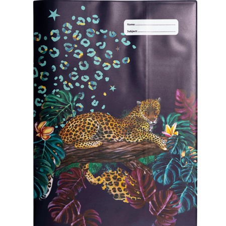 Book Jacket Spencil Scrapbook Leopard Queen 1