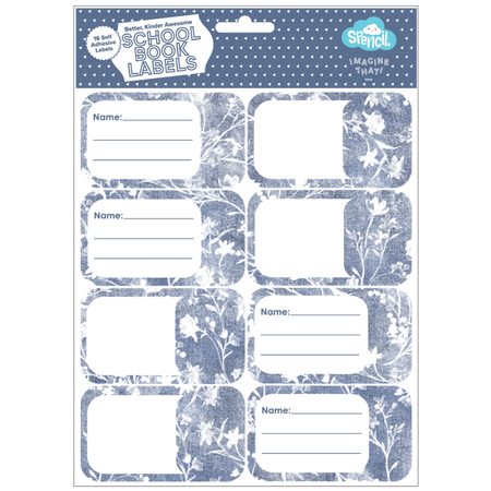 Book Labels Spencil Denim Daze