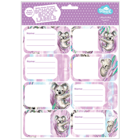 Book Labels Spencil Koala Haven
