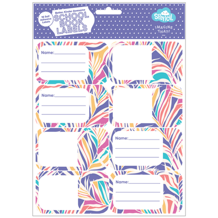 Book Labels Spencil Paradise Palms