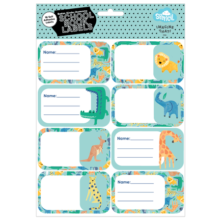 Book Labels Spencil Safari Puzzle