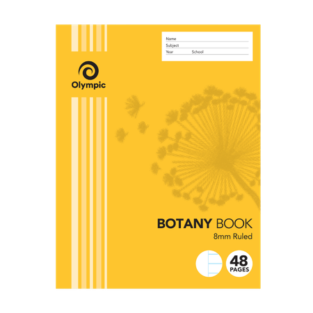 Botany Book Olympic 225x175 8mm Ruled 48pg T2848