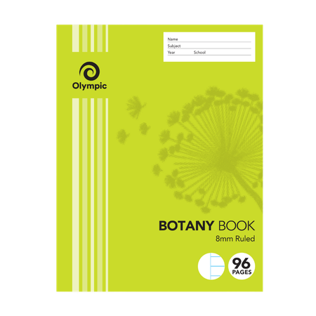 Botany Book Olympic 225x175 8mm Ruled 96pg T2896