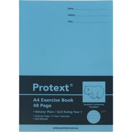Botany Book Protext A4 Year 1 48pg Wombat