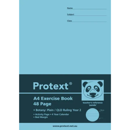 Botany Book Protext A4 Year 2 48pg Panda