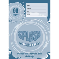 Botany Book Splash A4 8mm Ruled 96pg