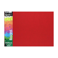 Cardboard Quill 200GSM A3 FSC Asstd Colours Pack 100