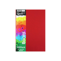 Cardboard Quill 200GSM A4 FSC Asstd Colours Pack 100