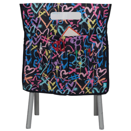 Chair Bag Spencil Hearts & Crosses