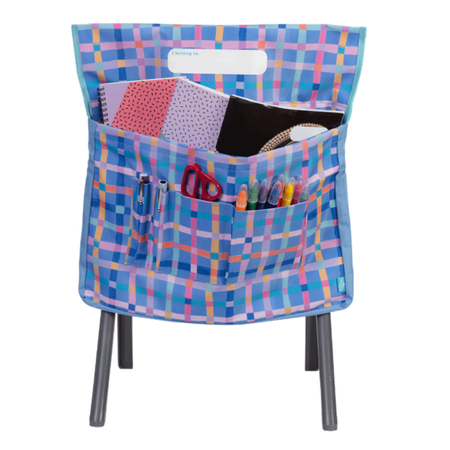 Chair Bag Spencil Pastel Plaid
