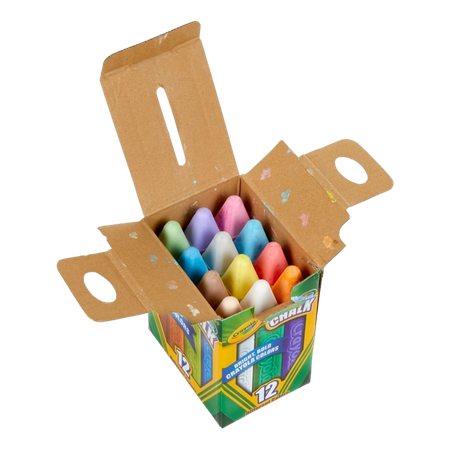 Chalk Crayola Sidewalk Jumbo Asstd Colours Pack 12